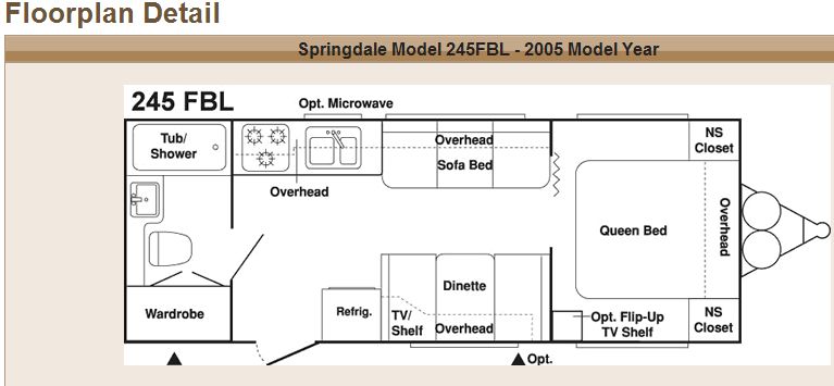 Model 245FBL Floorplan